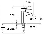 Смеситель для раковины Teka Vita 243860200/243820200, фото 2