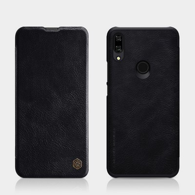 Кожаный чехол Nillkin Qin Leather Case Черный для Huawei P Smart Z (Y9 Prime 2019) - фото 4 - id-p106832327