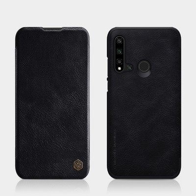 Кожаный чехол Nillkin Qin Leather Case Черный для Huawei P20 Lite 2019 (Nova 5i) - фото 4 - id-p106832330
