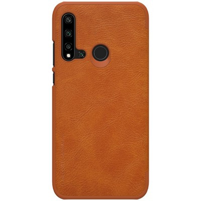 Кожаный чехол Nillkin Qin Leather Case Коричневый для Huawei P20 Lite 2019 (Nova 5i) - фото 2 - id-p106832331