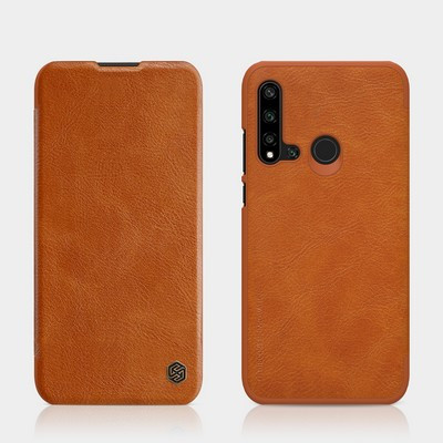 Кожаный чехол Nillkin Qin Leather Case Коричневый для Huawei P20 Lite 2019 (Nova 5i) - фото 4 - id-p106832331