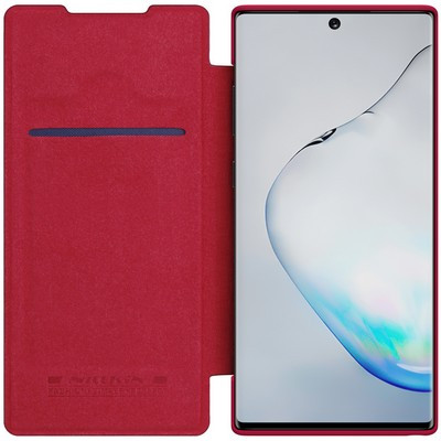Кожаный чехол Nillkin Qin Leather Case Красный для Samsung Galaxy Note 10 - фото 3 - id-p106832335