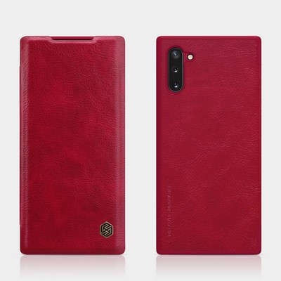 Кожаный чехол Nillkin Qin Leather Case Красный для Samsung Galaxy Note 10 - фото 4 - id-p106832335