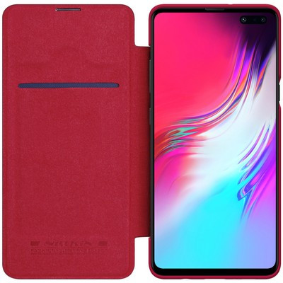 Кожаный чехол Nillkin Qin Leather Case Черный для Samsung Galaxy S10 5G - фото 3 - id-p106832339