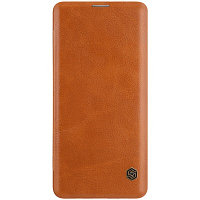 Кожаный чехол Nillkin Qin Leather Case Коричневый для Samsung Galaxy S10 5G