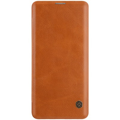 Кожаный чехол Nillkin Qin Leather Case Коричневый для Samsung Galaxy S10 5G - фото 1 - id-p106832340