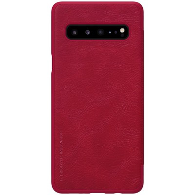 Кожаный чехол Nillkin Qin Leather Case Красный для Samsung Galaxy S10 5G - фото 2 - id-p106832341