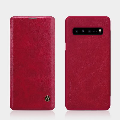 Кожаный чехол Nillkin Qin Leather Case Красный для Samsung Galaxy S10 5G - фото 4 - id-p106832341