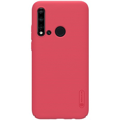 Пластиковый чехол с подставкой Nillkin Super Frosted Shield Красный для Huawei P20 Lite 2019 (Nova 5i) - фото 1 - id-p106832405
