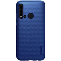 Пластиковый чехол с подставкой Nillkin Super Frosted Shield Темно-Синий для Huawei P20 Lite 2019 (Nova 5i)