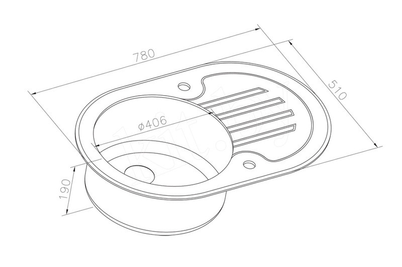 Стальная кухонная мойка со стеклом ZorG Inox Glass GL-7851-OV - фото 9 - id-p106819531