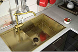 Мойка кухонная из нержавеющей стали  ZorG Inox PVD SZR-5080, фото 2