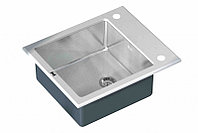 Стальная кухонная мойка со стеклом ZorG Inox Glass GL-6051