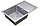 Стальная кухонная мойка ZORG Steel Hammer SH R 7850 ONIX, фото 2