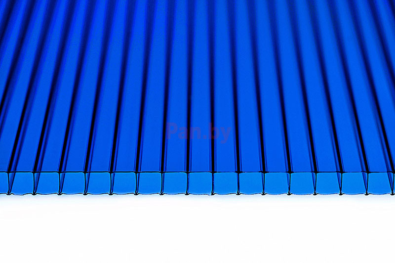 Поликарбонат сотовый Polynex Синий 6000*2100*8 мм, 1,15 кг/м2 - фото 1 - id-p106849094