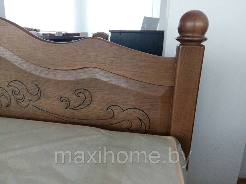 Кровать из массива ольхи «Магнолия», цвет орех - фото 4 - id-p106867650