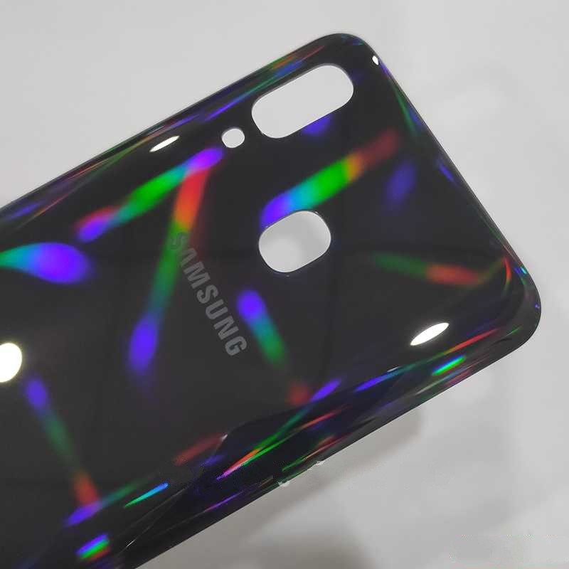 Задняя крышка для Samsung Galaxy A20 (SM-A205), чёрная - фото 2 - id-p106867180