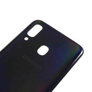 Задняя крышка для Samsung Galaxy A40 (SM-A405), чёрная, фото 2