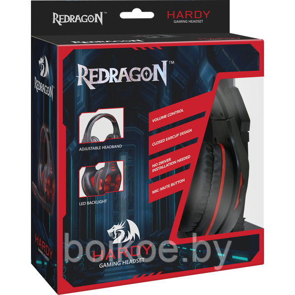 Игровая гарнитура Redragon Hardy - фото 6 - id-p106867892