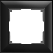 WL14-Frame-01 / Рамка на 1 пост (черный матовый)