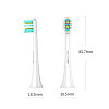 Набор сменных насадок Xiaomi toothbrush head for soocare brushtooth (2pcs/set) [black/white], фото 3