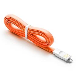 Кабель USB -- microUSB  Micro Usb QC Date Cable green/orange