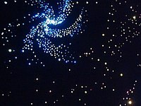 Ковер настенный фибероптический "Звездное небо" 145х145 см (320 звезд)