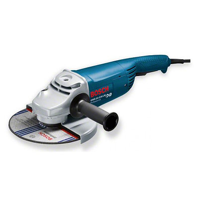 Двуручная углошлифмашина BOSCH GWS 24-230 JН в кор. (2400 Вт, диск 230х22 мм, плавный пуск, без регул. об.)