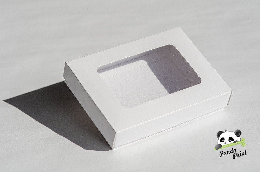 Коробка с прозрачным окном 150х110х30 белая, фото 1