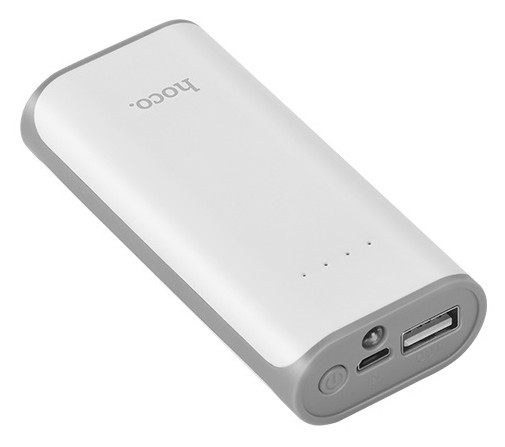 Мобильное зарядное устройство HOCO B21 5200 mAh, белый - фото 1 - id-p106881830