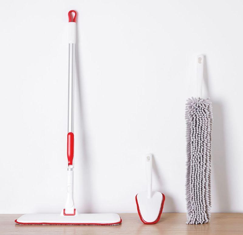 Набор для уборки 3 в 1 Yi Jie household cleaning small suit TZ-01 red-grey - фото 2 - id-p106883886