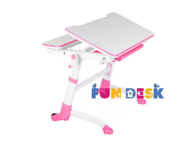 Растущая парта FunDesk Volare Grey Pink