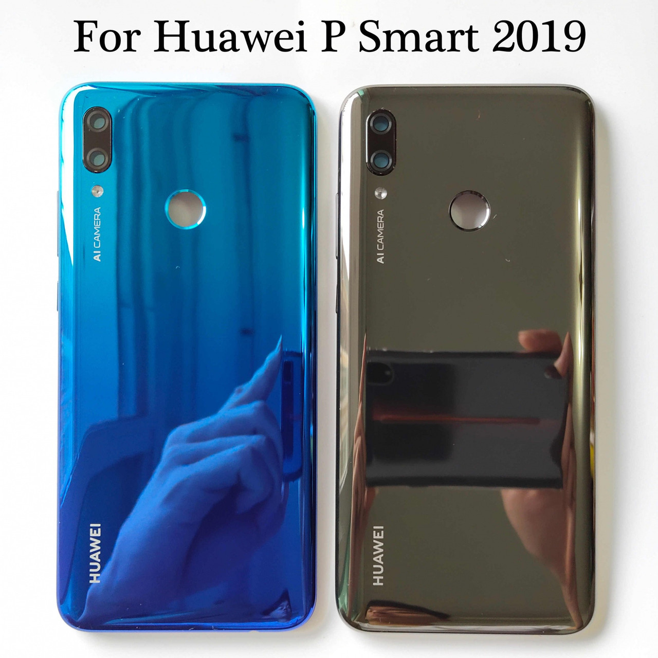 Задняя крышка для Huawei P Smart 2019 (POT-LX1), синяя - фото 3 - id-p107051153