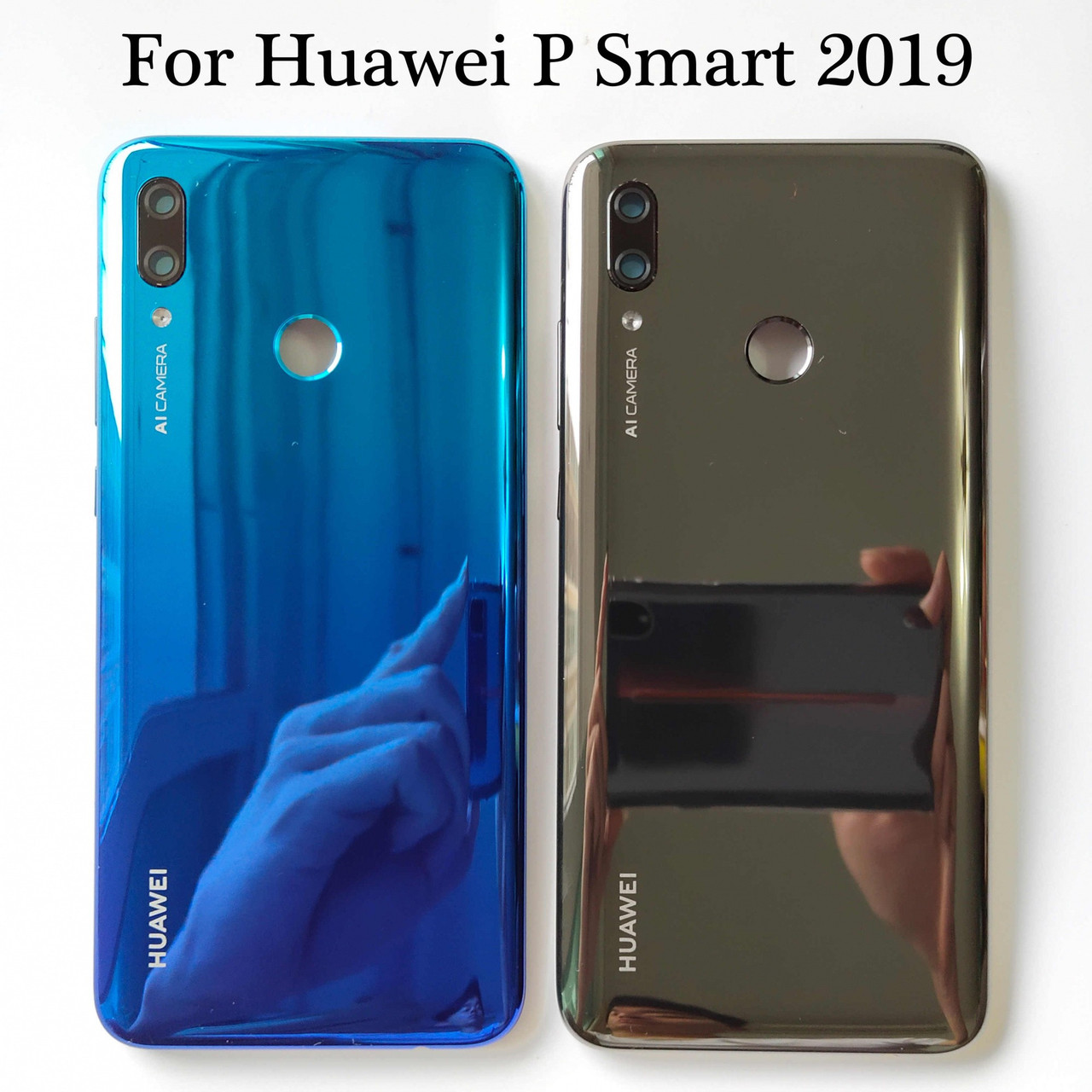 Задняя крышка для Huawei P Smart 2019 (POT-LX1), чёрная (ID#107051154),  цена: 19 руб., купить на Deal.by