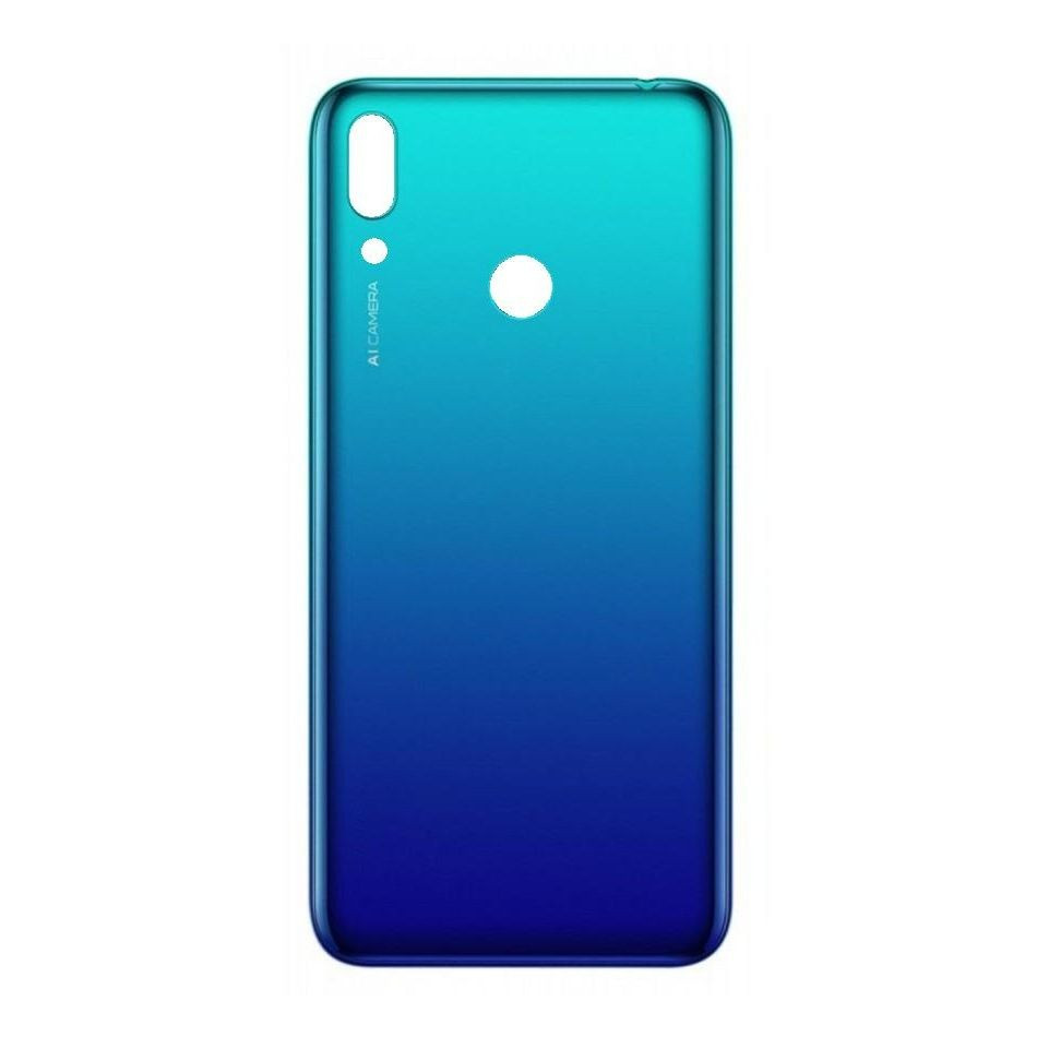 Задняя крышка для Huawei Y7 2019 (DUB-LX1), синяя - фото 1 - id-p107051157