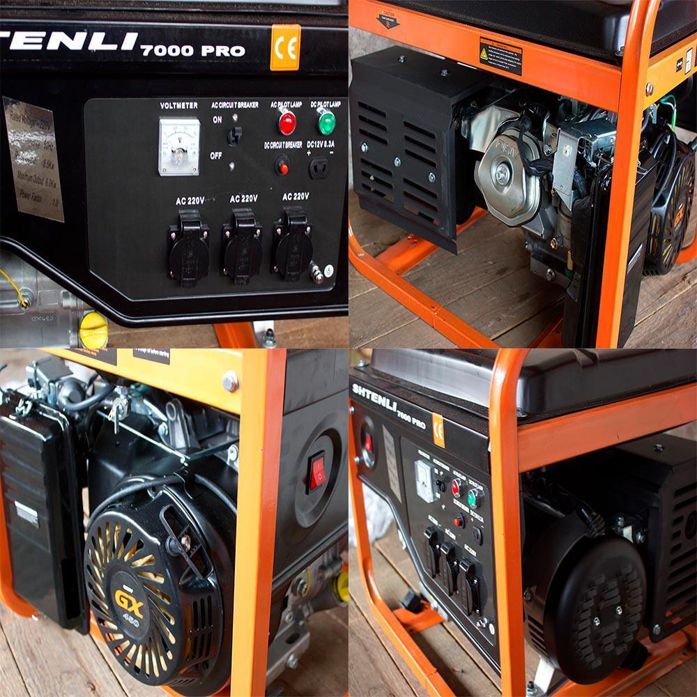 Бензогенератор Shtenli Pro 7000 (6.5 кВт) - фото 7 - id-p107051493