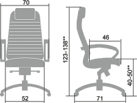Офисное кресло Metta Samurai K-1 (черный) - фото 5 - id-p107077086