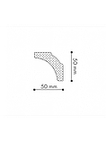 ПОТОЛОЧНЫЙ ПЛИНТУС (КАРНИЗ) NMC NOMASTYL® B5 50*50*2000мм, фото 2