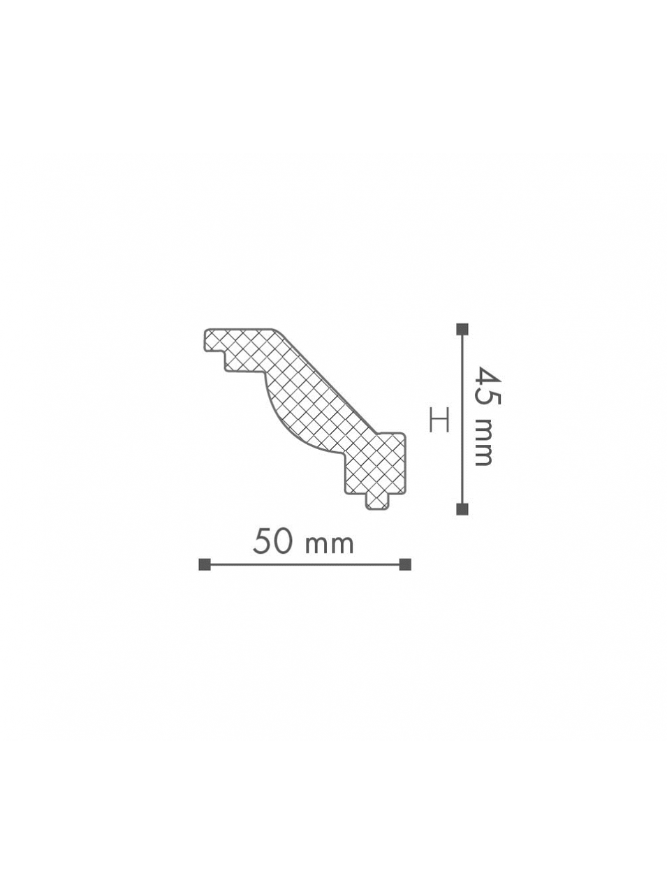 ПОТОЛОЧНЫЙ ПЛИНТУС (КАРНИЗ) NMC NOMASTYL® J 45*50*2000мм - фото 2 - id-p107082337