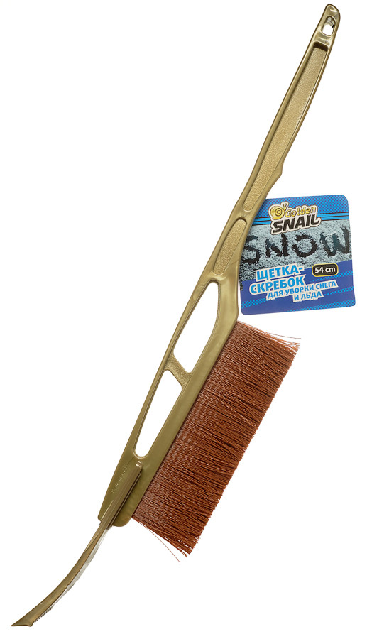 Щетка-скребок для уборки снега и льда Golden Snail, 54 см, с пластиковой ручкой - фото 1 - id-p106448707