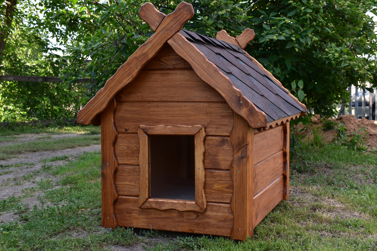 Будка для собаки деревянная - фото 1 - id-p107239624