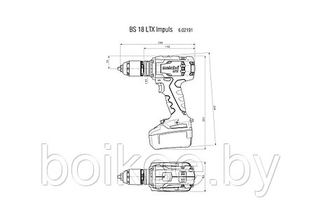 Аккумуляторная дрель-шуруповерт Metabo BS 18 LTX Impuls (18В, 2x4 Ач Li-ion, кейс), фото 2