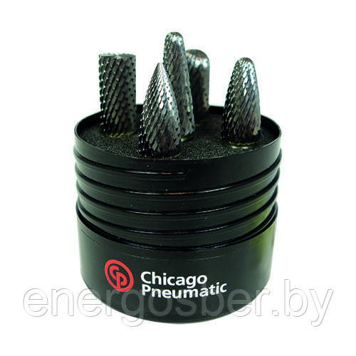 Burr KIT Power cut 1/4" Shank 5PC