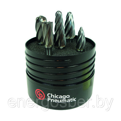 Burr KIT Aluminum 1/4" Shank 5PC