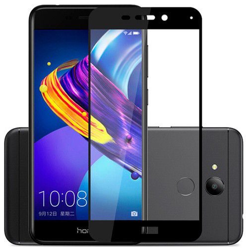Защитное стекло для Huawei honor 6C PRO (полноразмерное, чёрное)