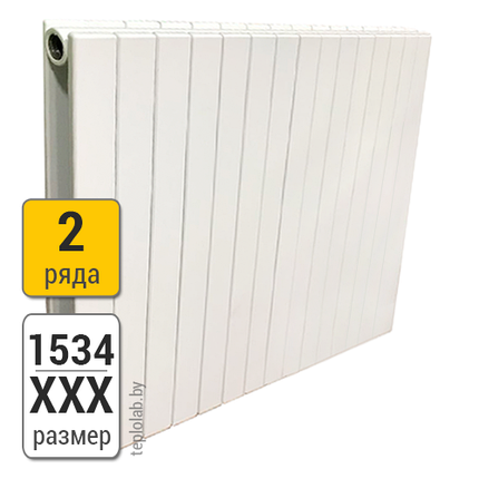 Радиатор трубчатый KZTO Соло В 2-1534 (межосевое - 1500 мм), фото 2