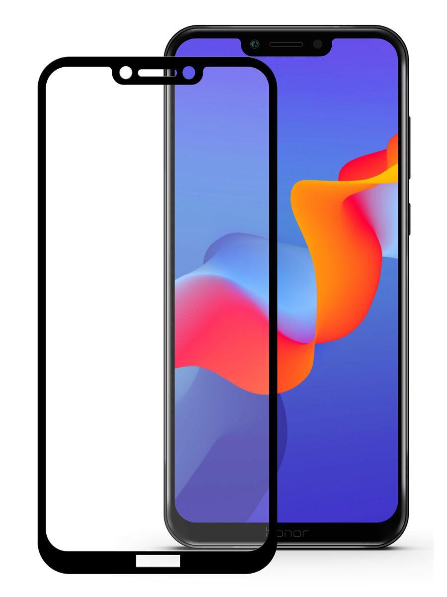 Защитное стекло для Huawei honor Play (полноразмерное, чёрное)