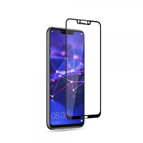 Защитное стекло для Huawei Mate 20 lite (полноразмерное, чёрное)