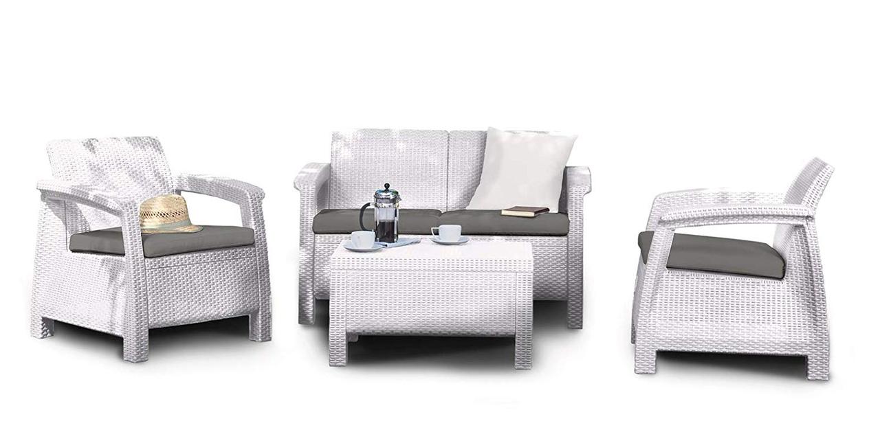 Набор уличной мебели Corfu Set, белый - фото 6 - id-p106746150