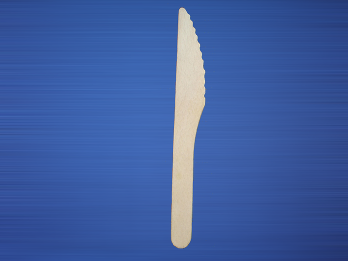 Нож деревянный одноразовый 165 мм (упаковка 100 штук) - фото 1 - id-p107241158